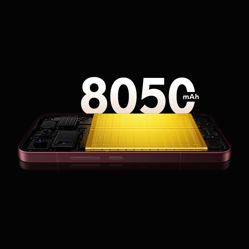 Tohutu 8050 mAh (typ) aku